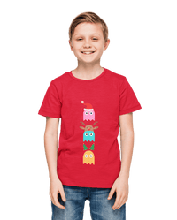 Thumbnail for Christmas Ghost Munching Kids Graphic T-Shirt 8Ball