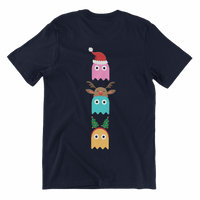 Thumbnail for Christmas Ghost Munching Kids Graphic T-Shirt 8Ball