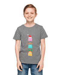 Thumbnail for Christmas Ghost Munching Kids Graphic T-Shirt 8Ball