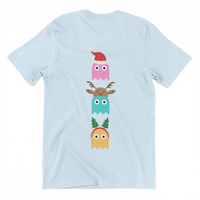 Thumbnail for Christmas Ghost Munching Kids Graphic T-Shirt 8Ball