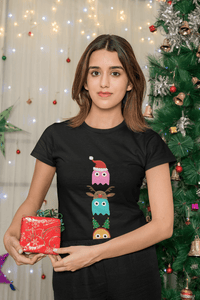 Thumbnail for Christmas Ghost Munching Womens T-Shirt 8Ball