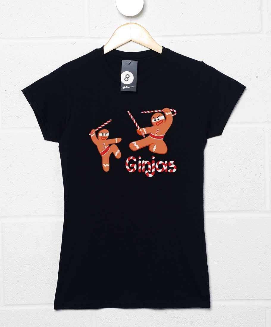 Christmas Ginjas Womens T-Shirt 8Ball