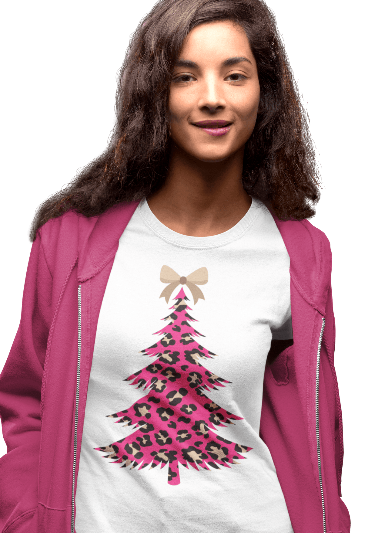 Christmas Tree Womens Style T Shirt 8Ball Originals Fitted