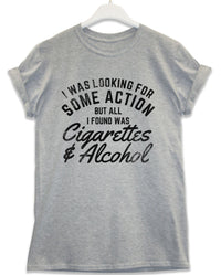 Thumbnail for Cigarettes and Alcohol Lyric Quote Unisex T-Shirt 8Ball