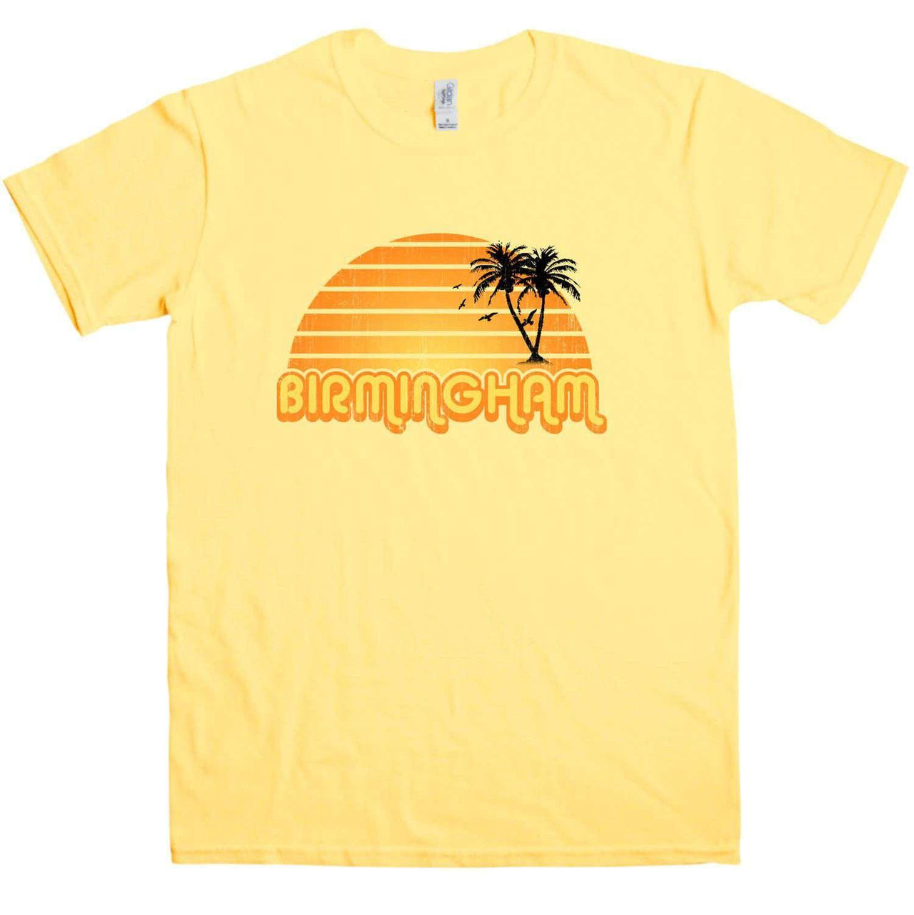 City Sunset Birmingham Mens Graphic T-Shirt 8Ball