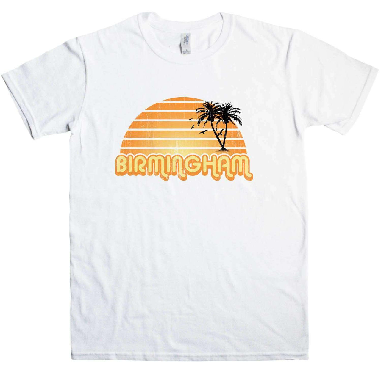 City Sunset Birmingham Mens Graphic T-Shirt 8Ball