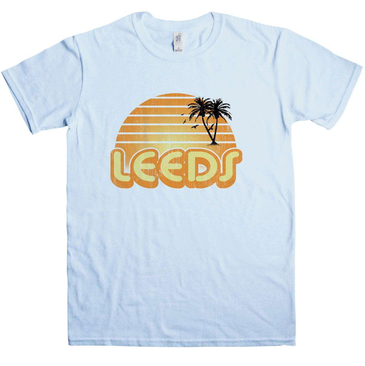 City Sunset Leeds Unisex T-Shirt For Men And Women 8Ball