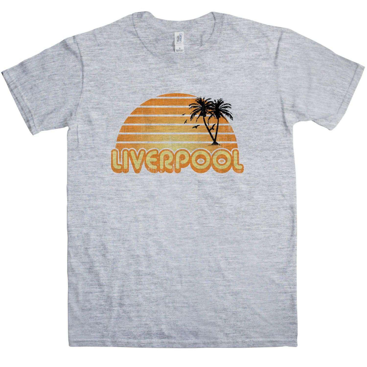 City Sunset Liverpool Unisex T-Shirt 8Ball