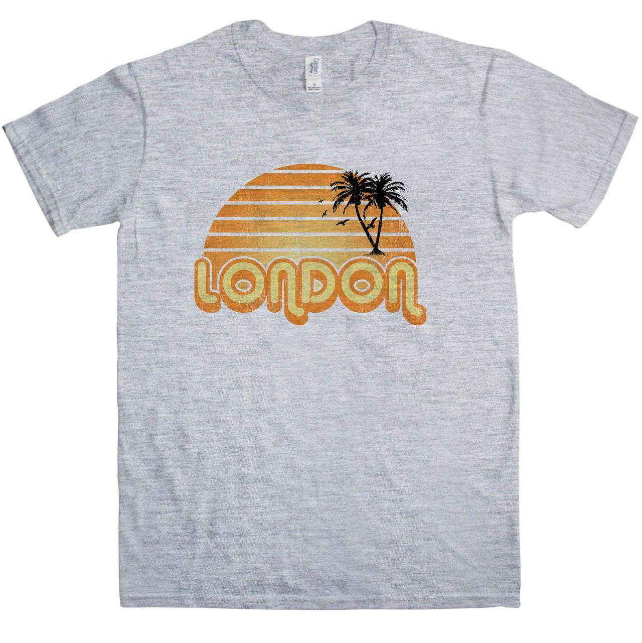 City Sunset London Mens Graphic T-Shirt 8Ball