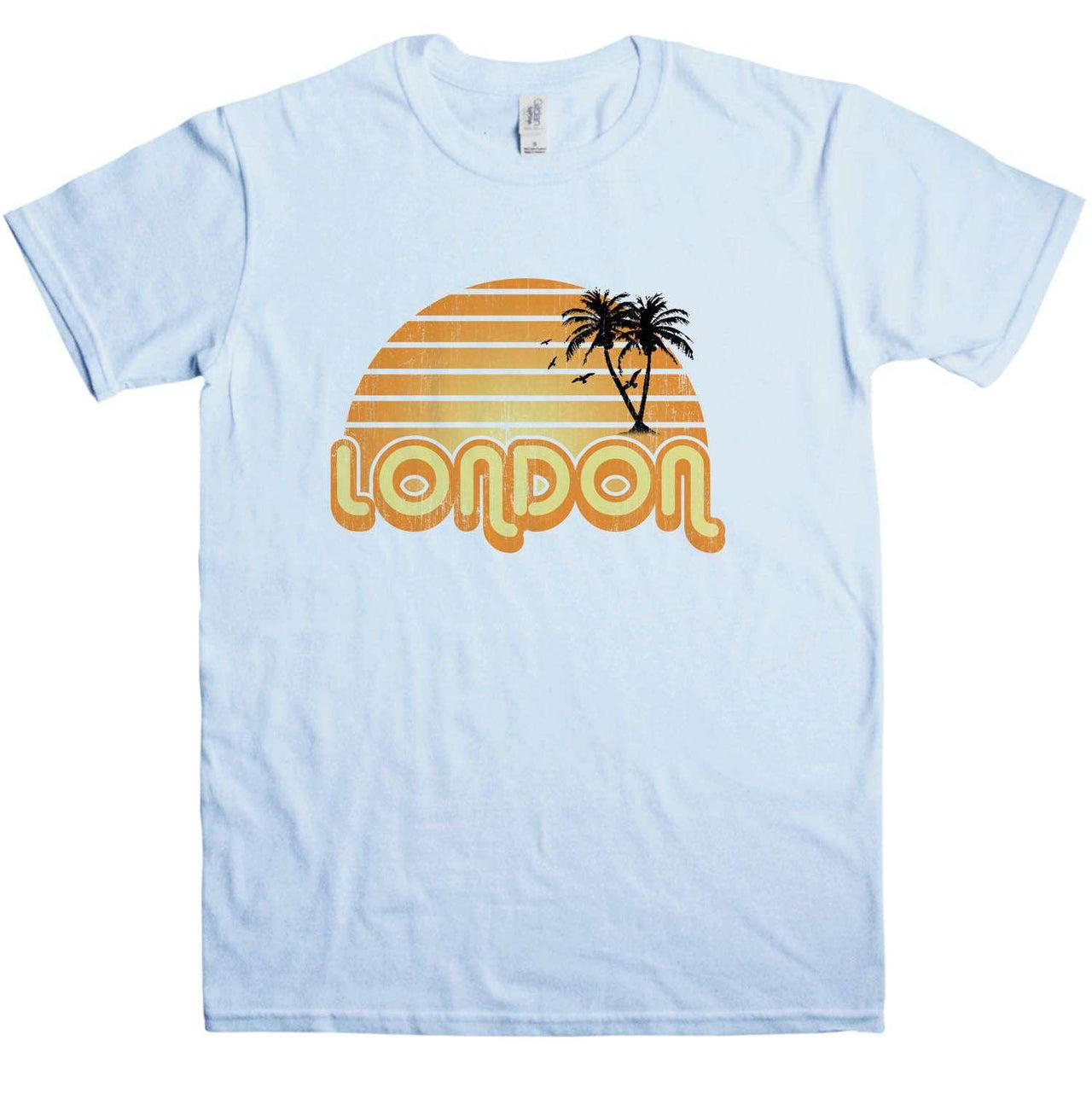 City Sunset London Mens Graphic T-Shirt 8Ball