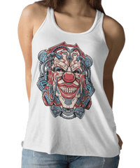 Thumbnail for Clown Head Tattoo Design Adult Womens Vest Top 8Ball