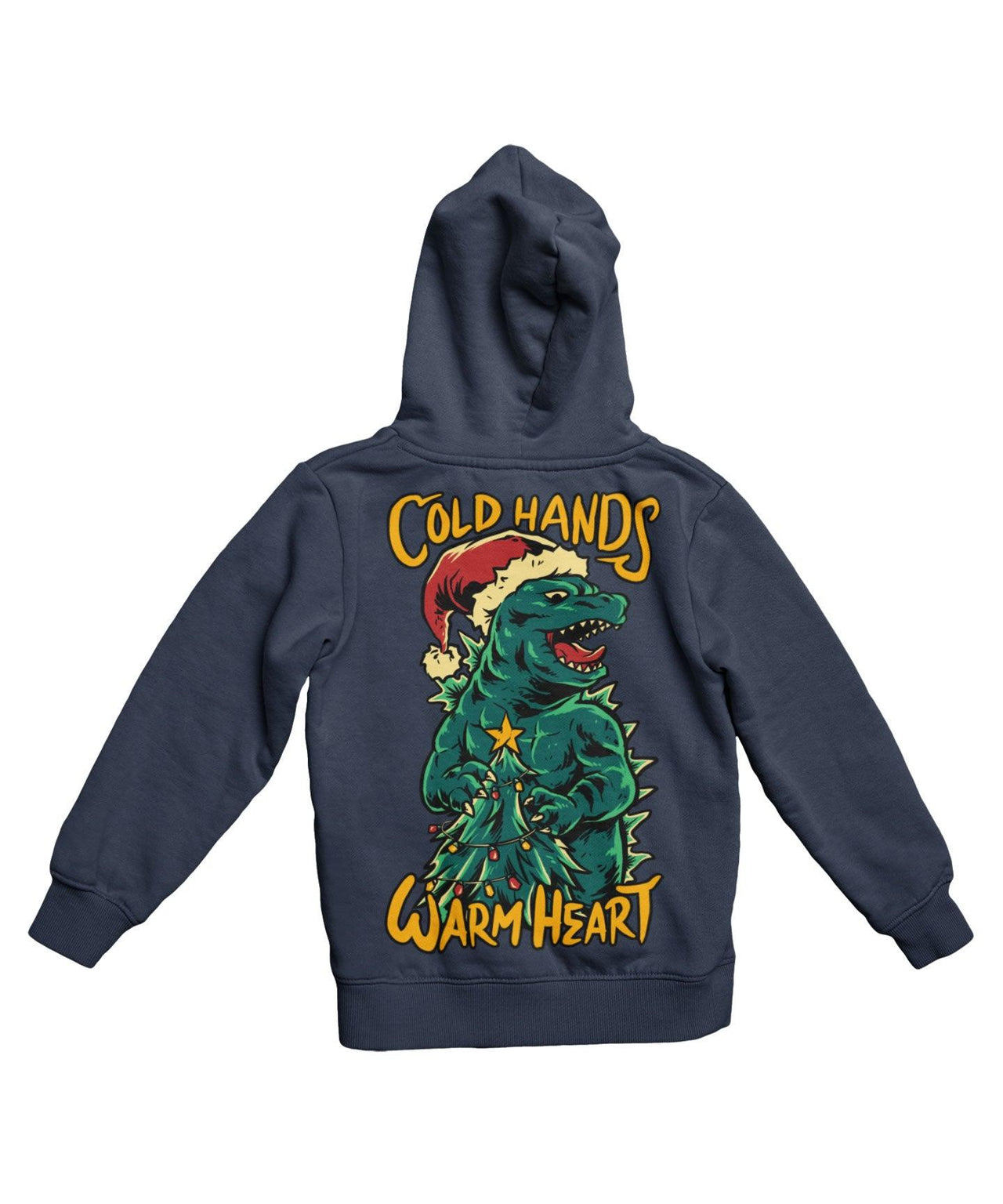 Cold Hands Warm Heart Back Printed Christmas Graphic Hoodie 8Ball