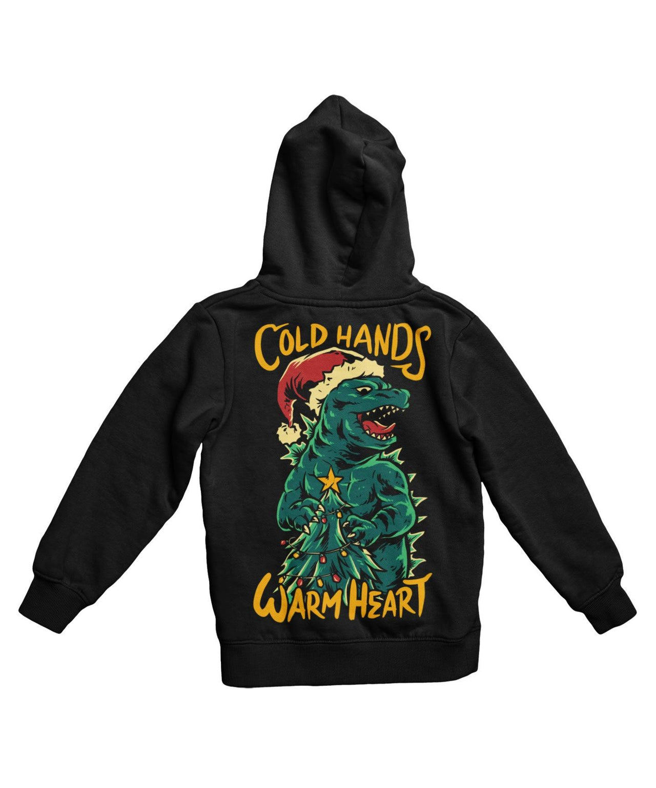Cold Hands Warm Heart Back Printed Christmas Graphic Hoodie 8Ball