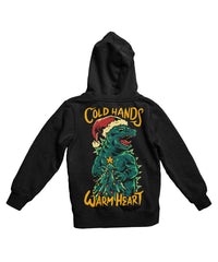 Thumbnail for Cold Hands Warm Heart Back Printed Christmas Graphic Hoodie 8Ball