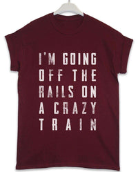Thumbnail for Crazy Train Lyric Quote Graphic T-Shirt For Men 8Ball
