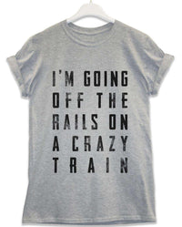 Thumbnail for Crazy Train Lyric Quote Graphic T-Shirt For Men 8Ball