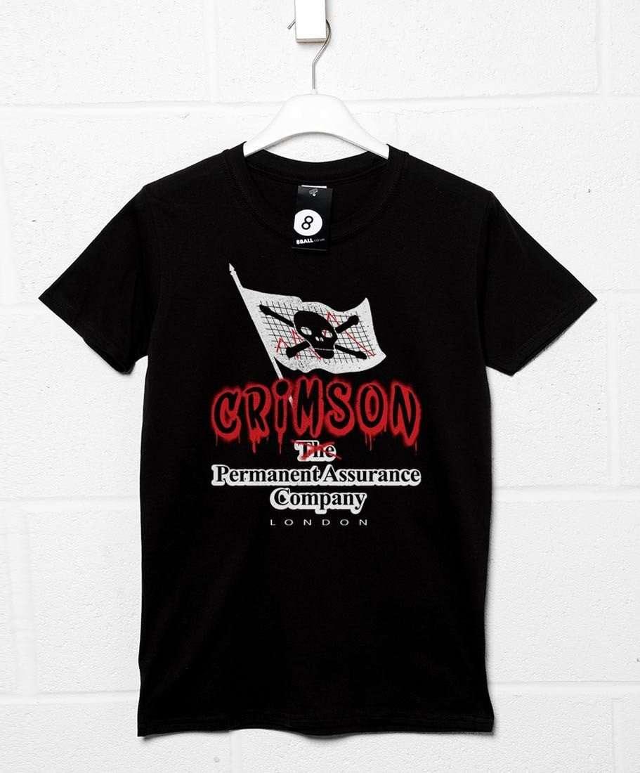 Crimson Permanent Assurance Unisex T-Shirt, Inspired By Monty Python 8Ball