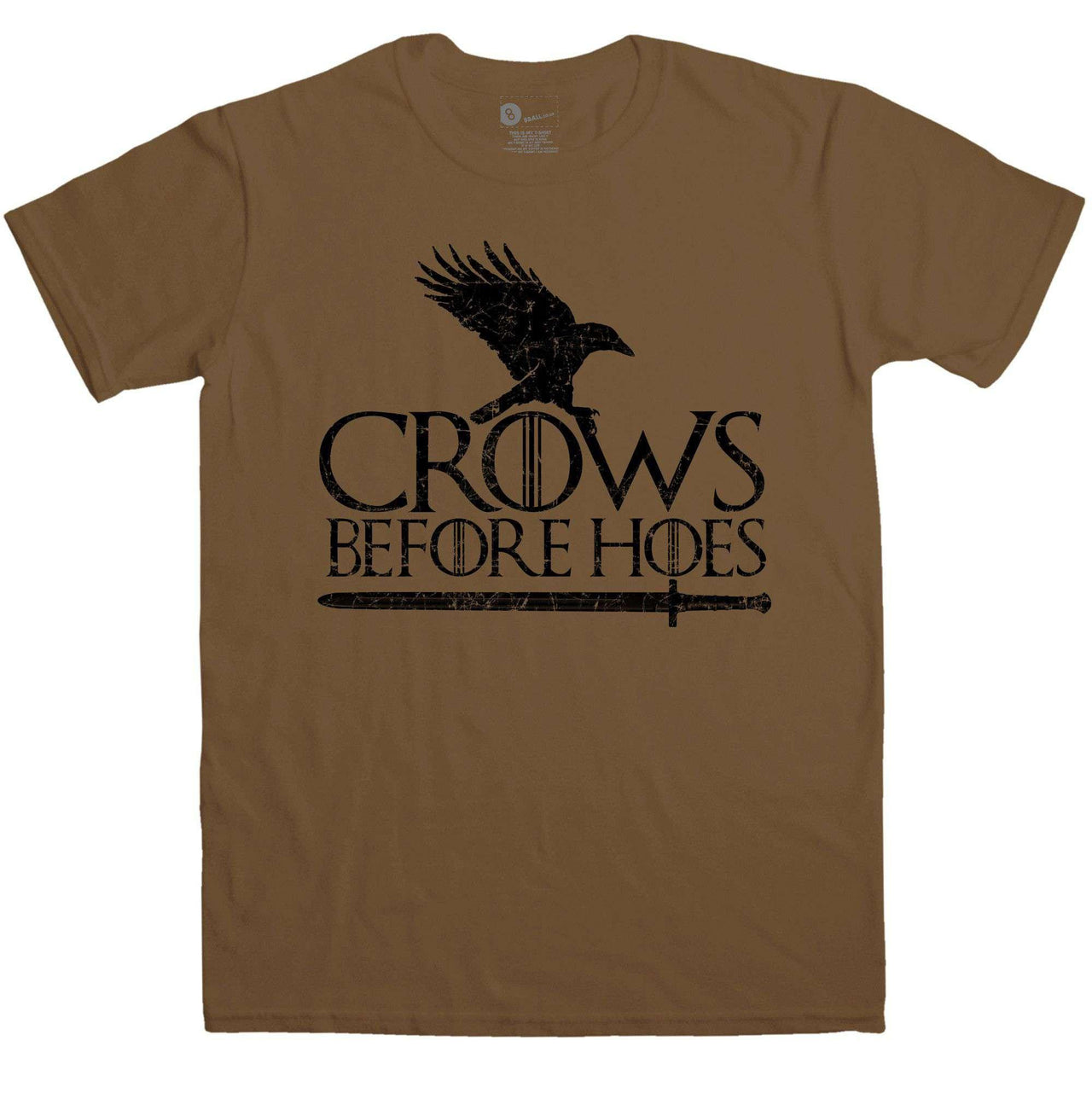 Crows Before Hoes Unisex T-Shirt 8Ball