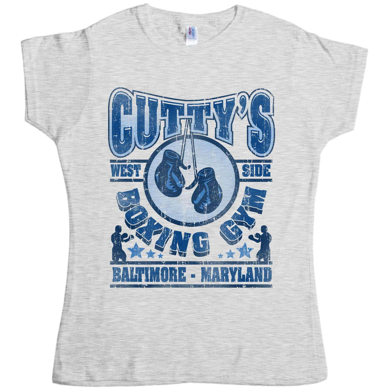 Cuttys Boxing Gym Womens T-Shirt 8Ball