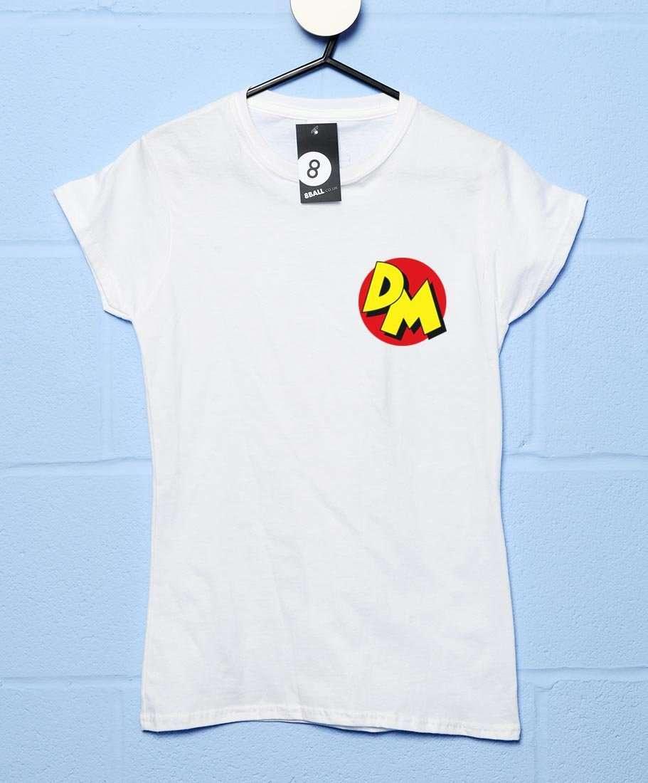 DM Logo Womens Fitted T-Shirt 8Ball
