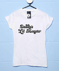 Thumbnail for Daddys Lil Monster Womens Fitted T-Shirt 8Ball