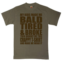 Thumbnail for Dads Gift Bald Tired And Broke Unisex T-Shirt For Men And Women 8Ball