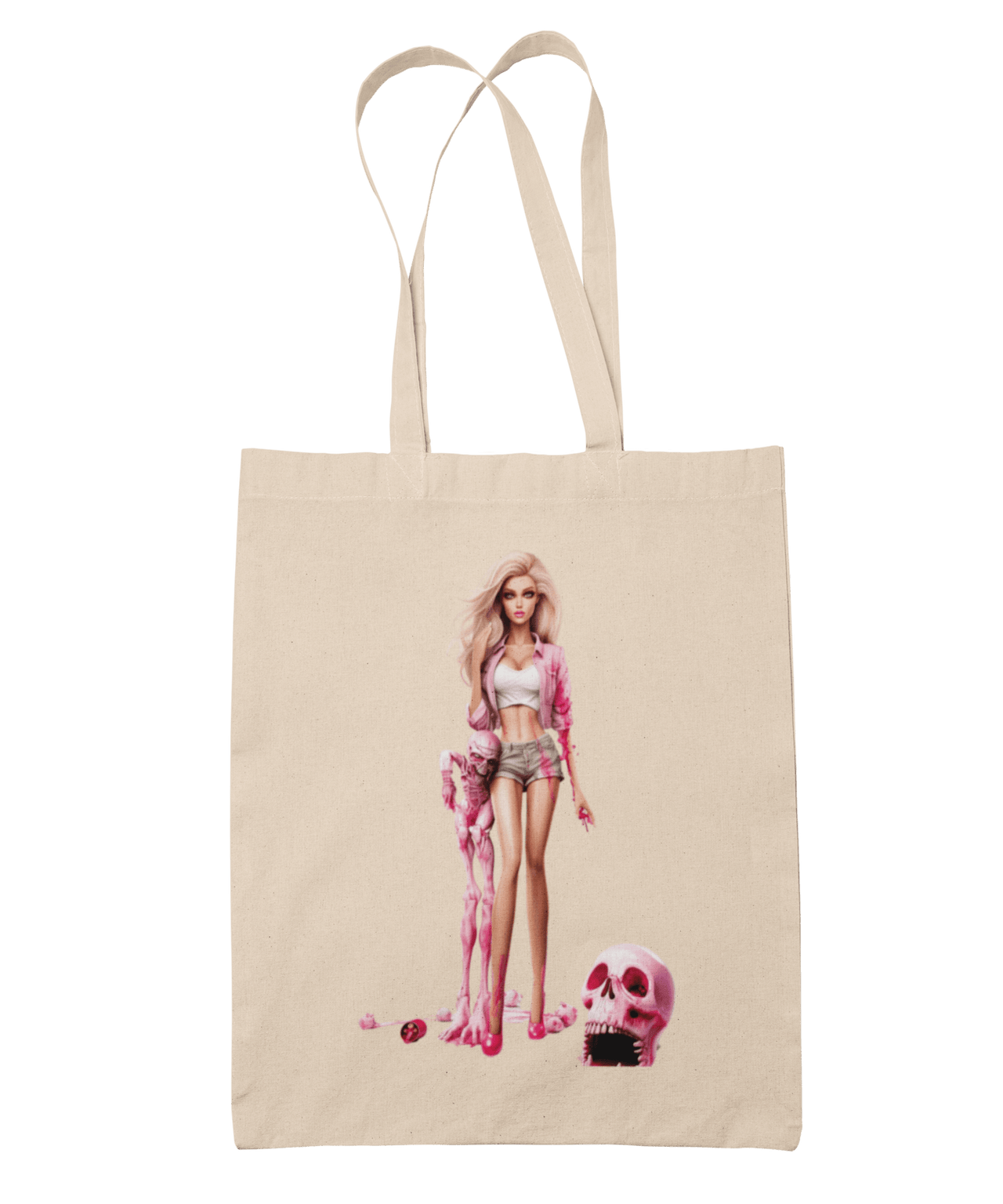 Daisy Duke Gothic Barbie Tote Bag 8Ball