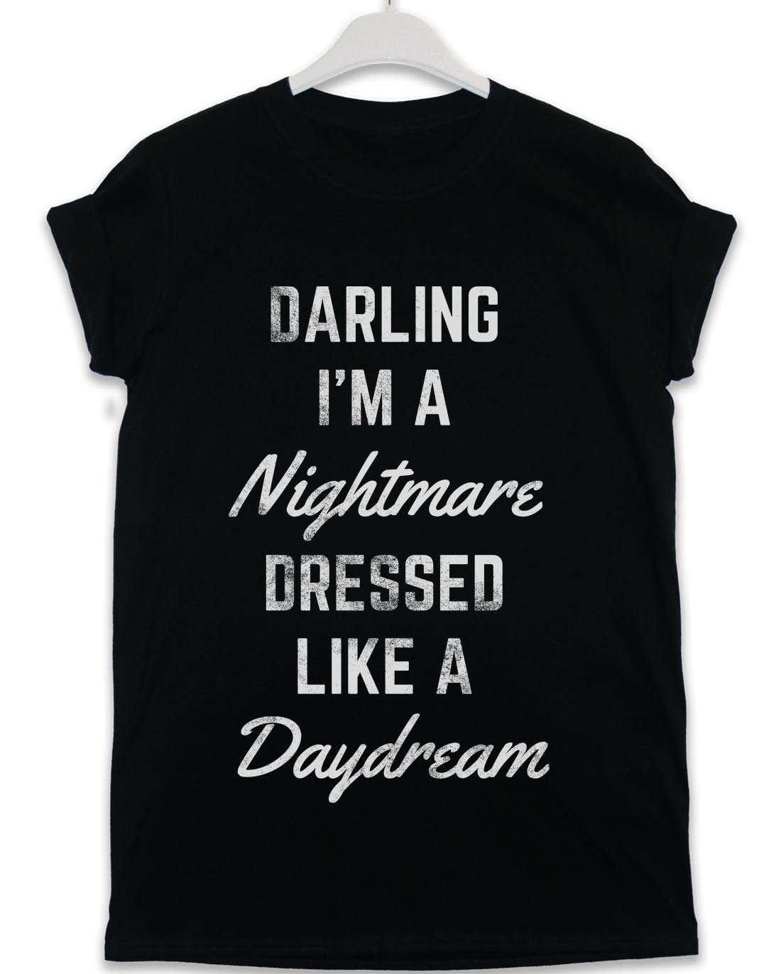 Darling I'm a Nightmare Lyric Quote Mens T-Shirt 8Ball