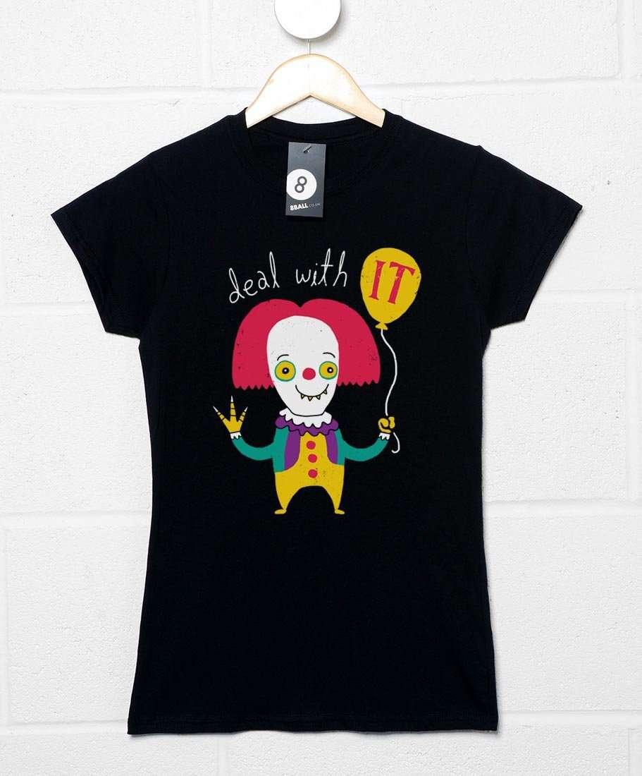 Deal With IT DinoMike Womens Style T-Shirt 8Ball