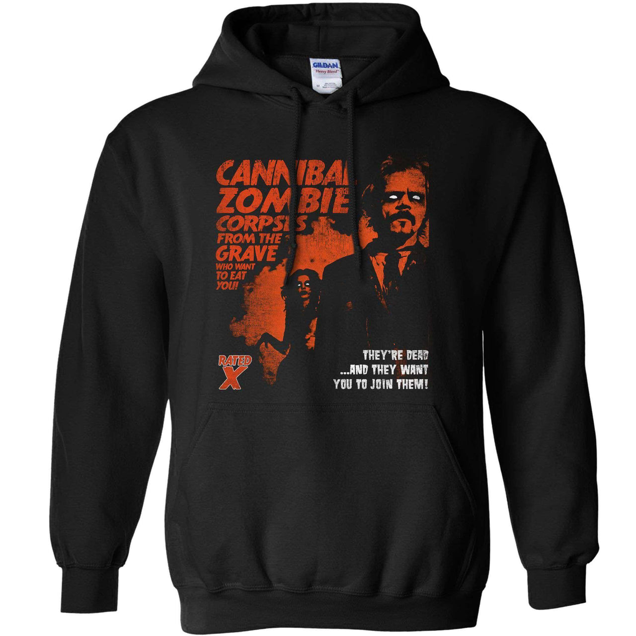 Deathray B Movie Cannibal Zombies Unisex Hoodie 8Ball