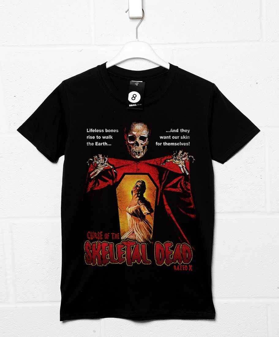 Deathray Curse Of The Skeletal Dead Mens Graphic T-Shirt 8Ball