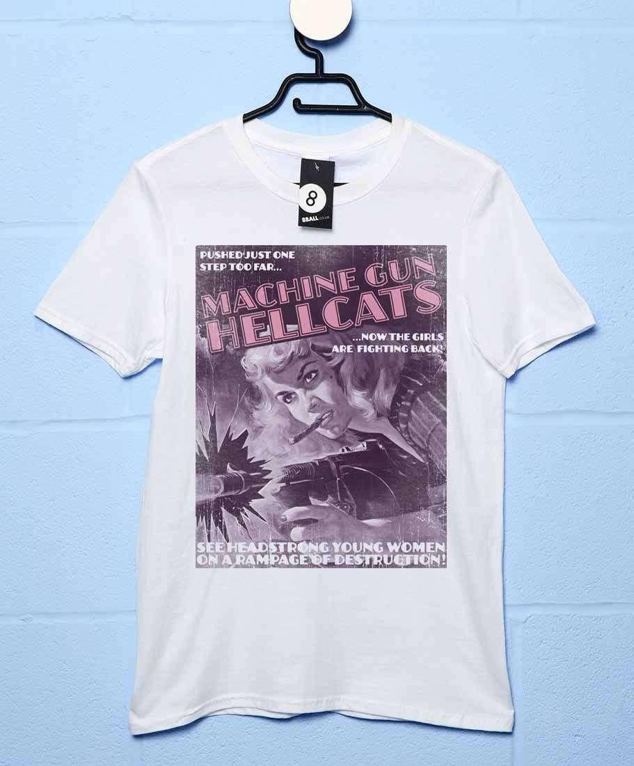 Deathray Machine Gun Hellcats T-Shirt For Men 8Ball