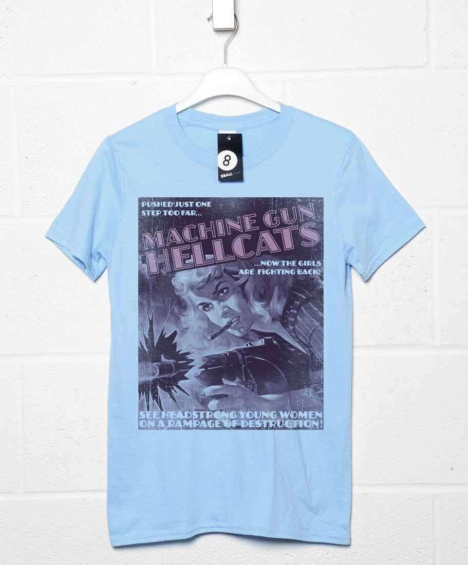 Deathray Machine Gun Hellcats T-Shirt For Men 8Ball