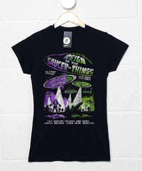 Thumbnail for Deathray Reign Of The Saucer Things Womens Fitted T-Shirt 8Ball