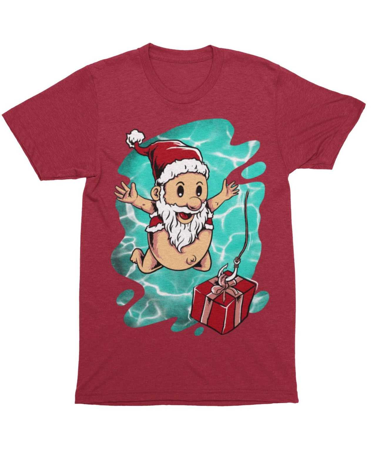 Deep Surprise For Baby Santa, Unisex Christmas T-Shirt For Men 8Ball