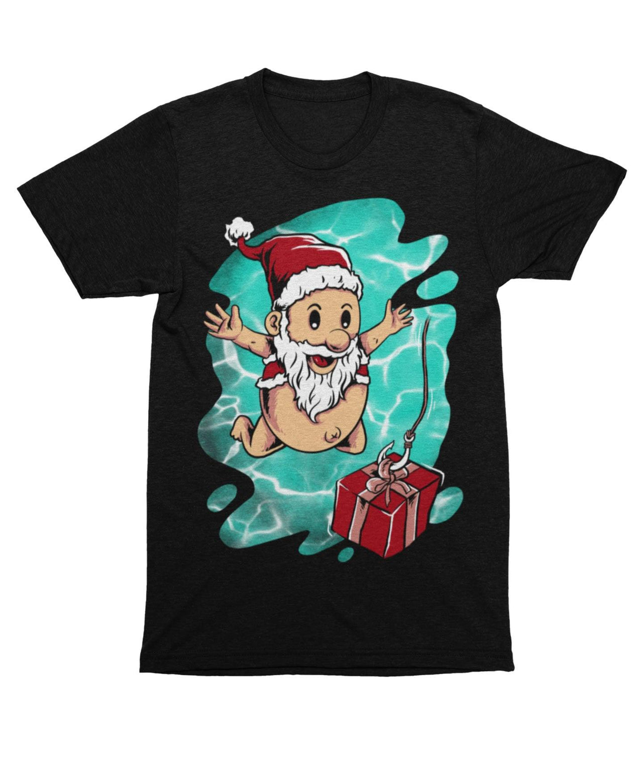 Deep Surprise For Baby Santa, Unisex Christmas T-Shirt For Men 8Ball