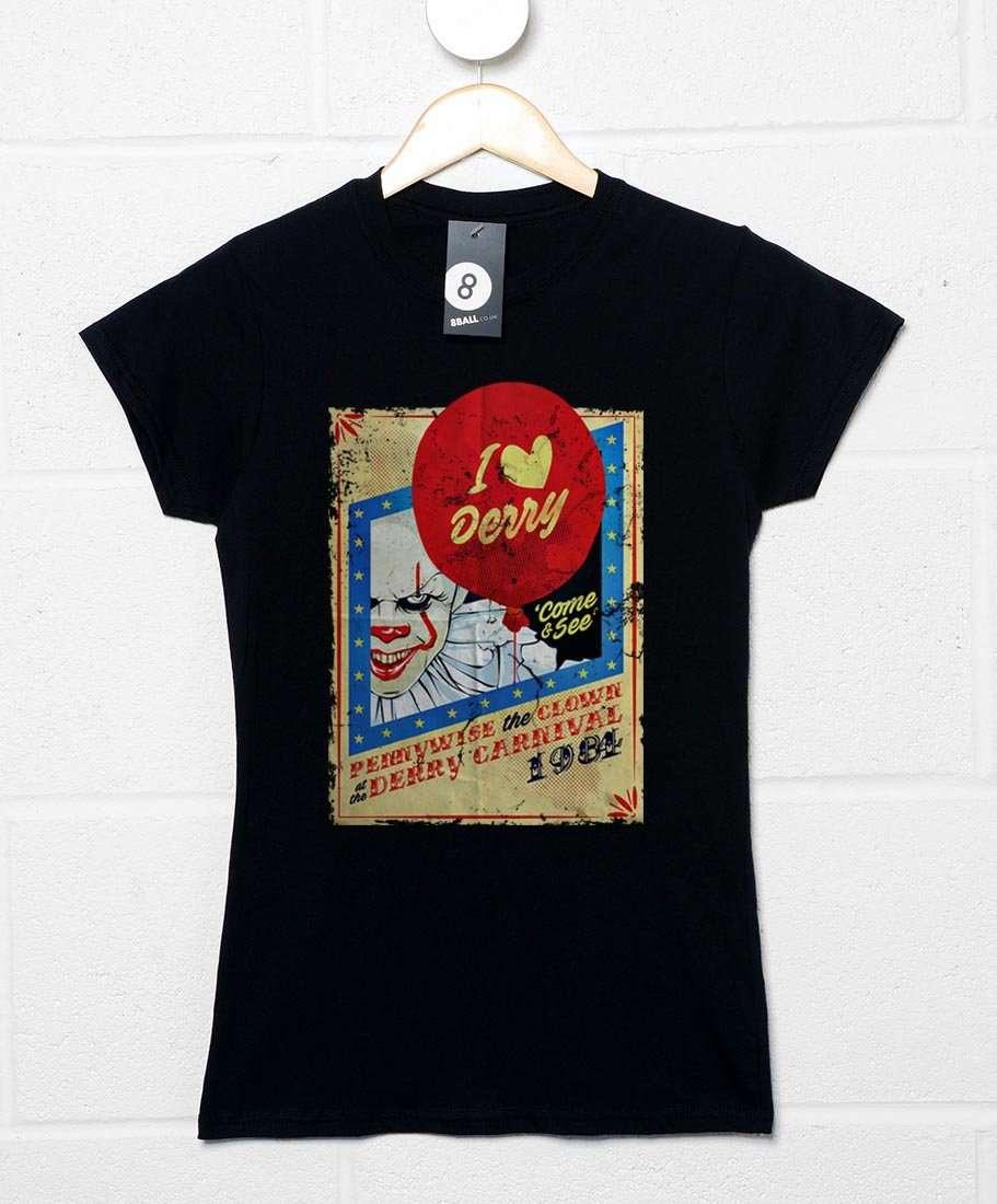 Derry Carnival Pennywise Womens Style T-Shirt 8Ball