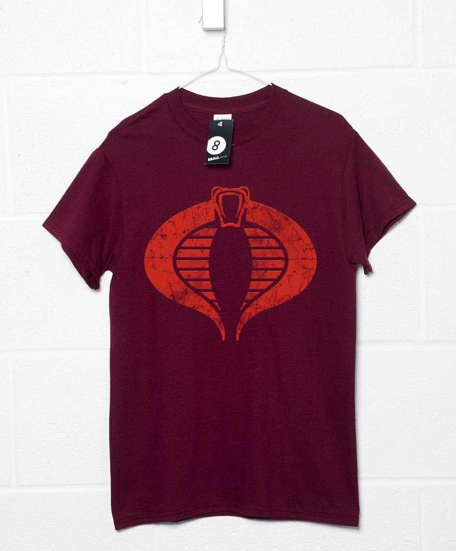 Distressed Cobra Unisex T-Shirt For Men And Women 8Ball