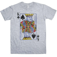 Thumbnail for Distressed King Of Spades T-Shirt For Men 8Ball