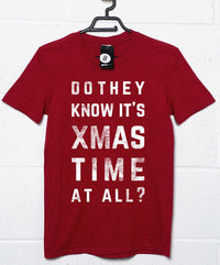 Thumbnail for Do They Know it's Xmas Time Christmas Slogan Mens Graphic T-Shirt 8Ball