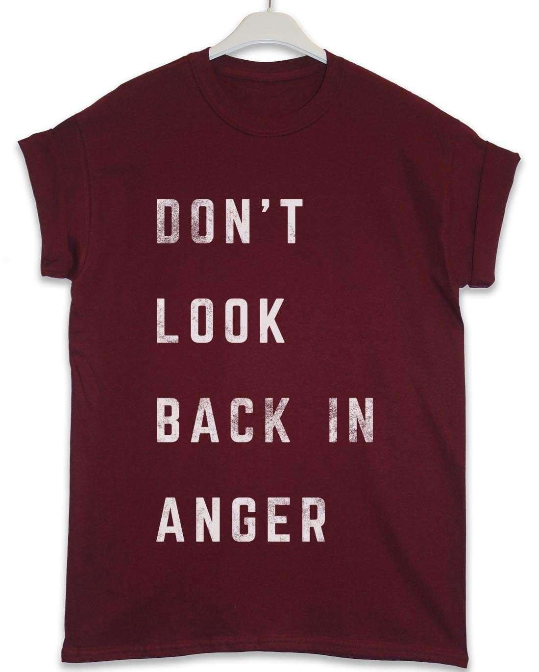 Dont Look Back in Anger Lyric Quote T-Shirt For Men 8Ball
