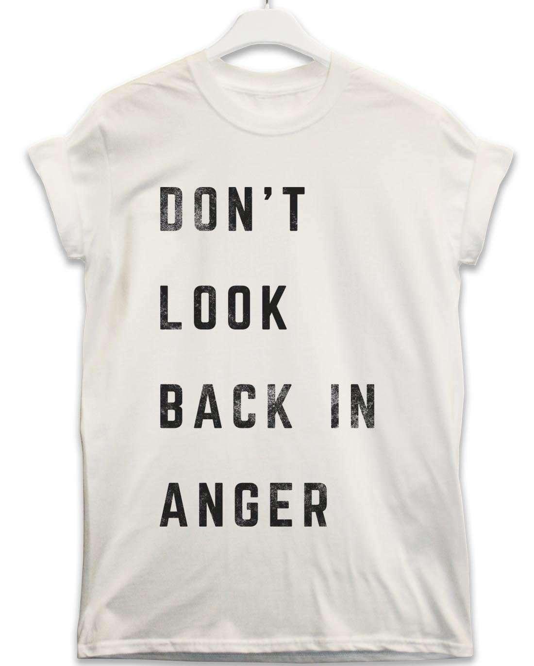 Dont Look Back in Anger Lyric Quote T-Shirt For Men 8Ball