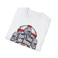 Thumbnail for Folded White England Fans t-shirt with 'Don't Take Me Home