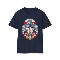 Thumbnail for Black t-shirt with 'Don't take Me Home' graphic design With Three Lions