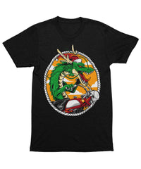 Thumbnail for Dragon Rider Santa, Unisex Christmas Mens Graphic T-Shirt 8Ball