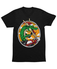 Thumbnail for Dragon Rider Santa, Unisex Christmas Mens Graphic T-Shirt 8Ball