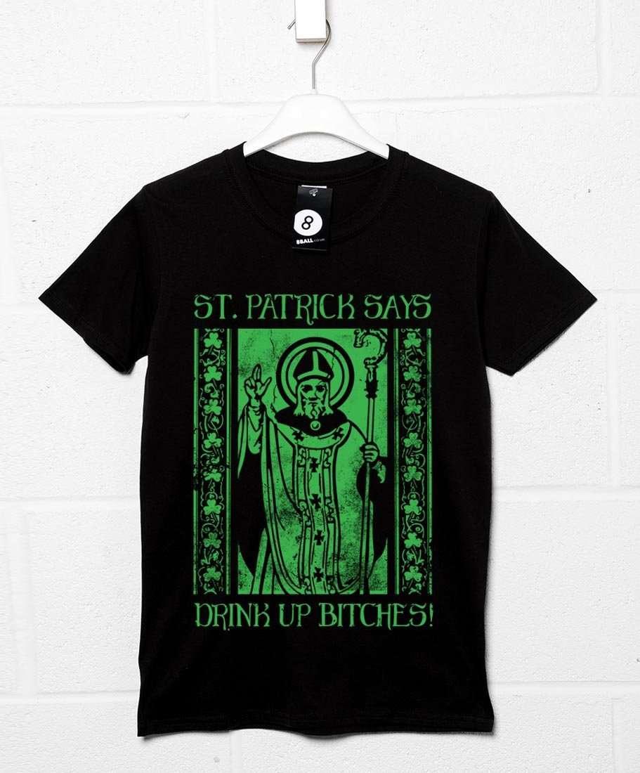 Drink Up for Saint Patrick Graphic T-Shirt For Men 8Ball