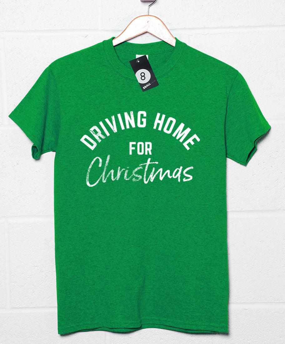 Driving Home for Christmas Christmas Slogan Mens T-Shirt 8Ball