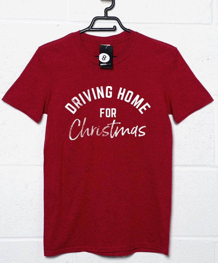 Driving Home for Christmas Christmas Slogan Mens T-Shirt 8Ball