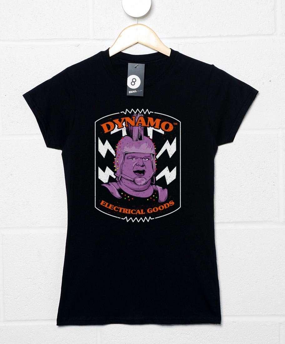 Dynamo Electrical Goods Fitted Womens T-Shirt 8Ball